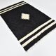 4x7 Art Decor Black Beige Turkish Kilim Rug, 135x206Cm