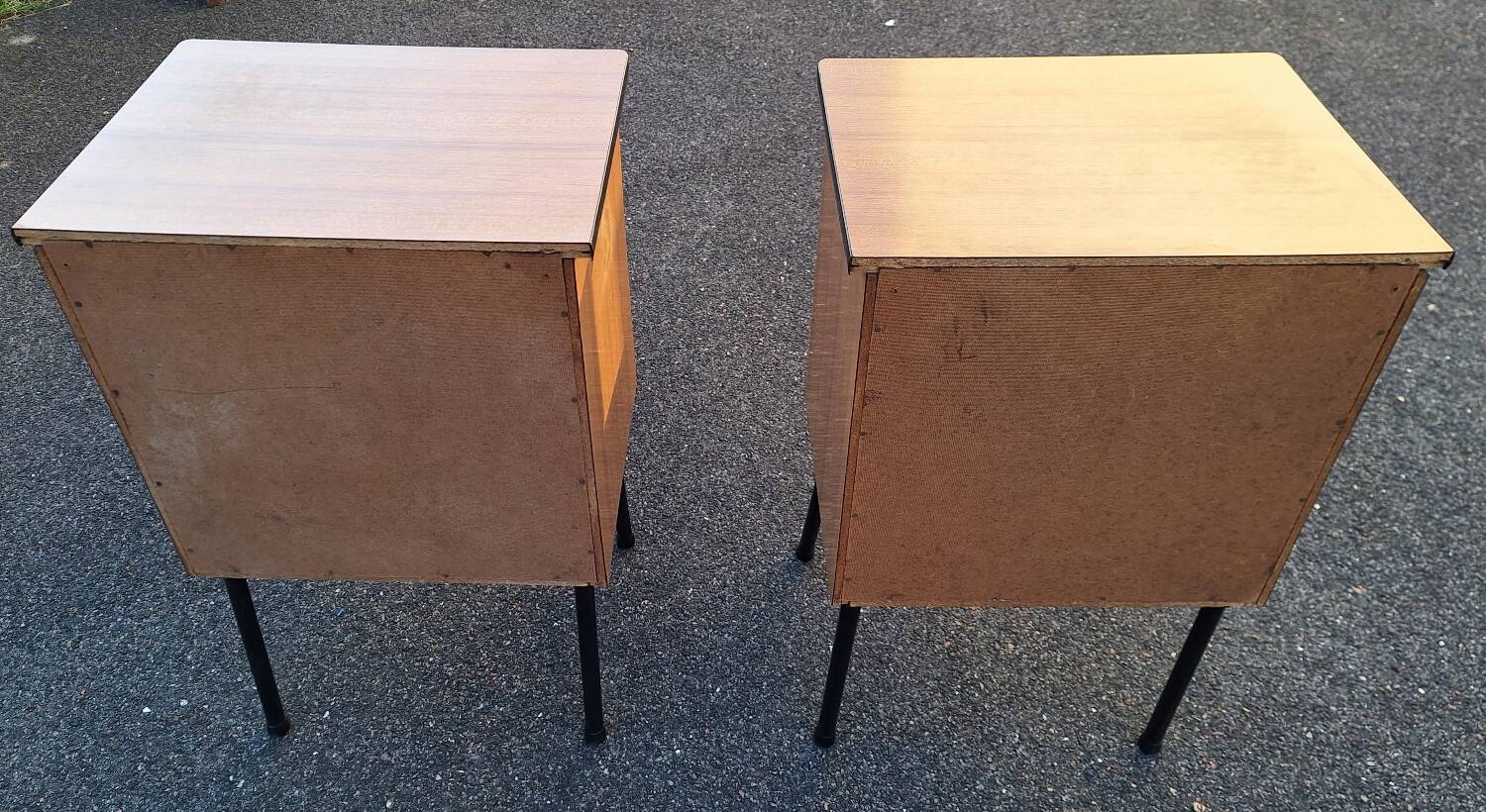Pair of vintage bedside tables