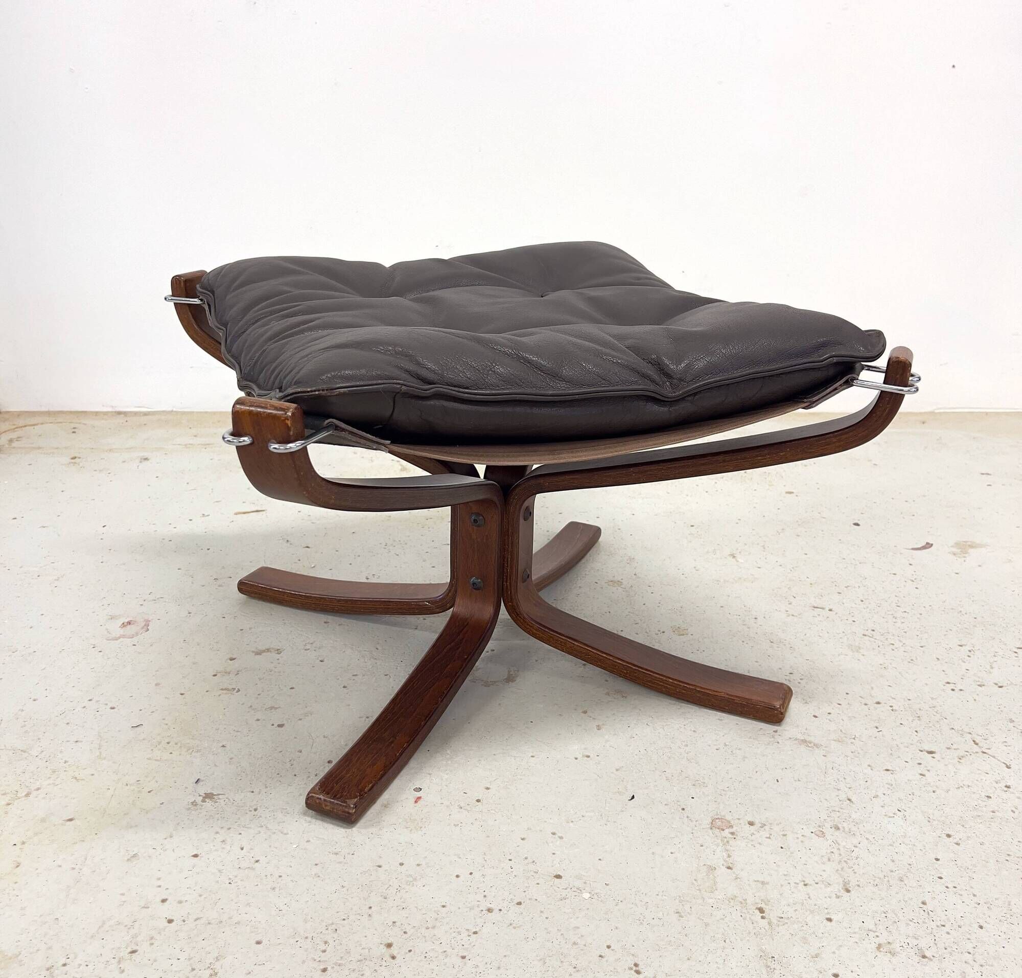 Midcentury Falcon Footstool By Sigurd Ressel For Vatne Møbler, Norway, 1970
