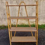 Rattan shelf on legs