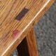 Dark wood bench