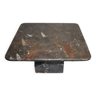 Vintage fossilized stone coffee table