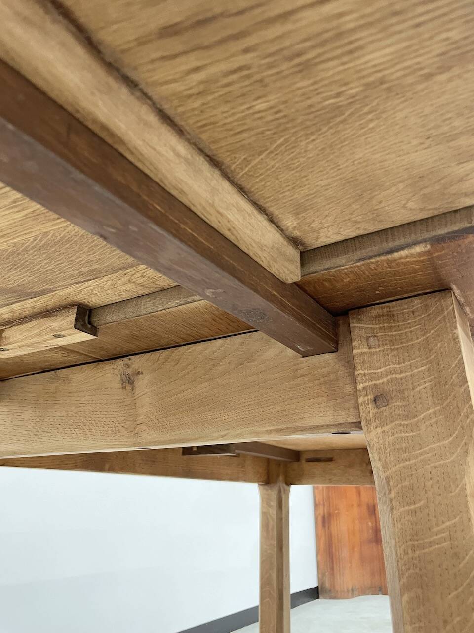 Oak farmhouse table 120cm + 200cm extensions