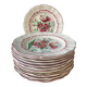 Series of 11 old flat plates Saint Clément France