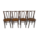 Suite de 4 chaises de bistrot vintage années 1960
