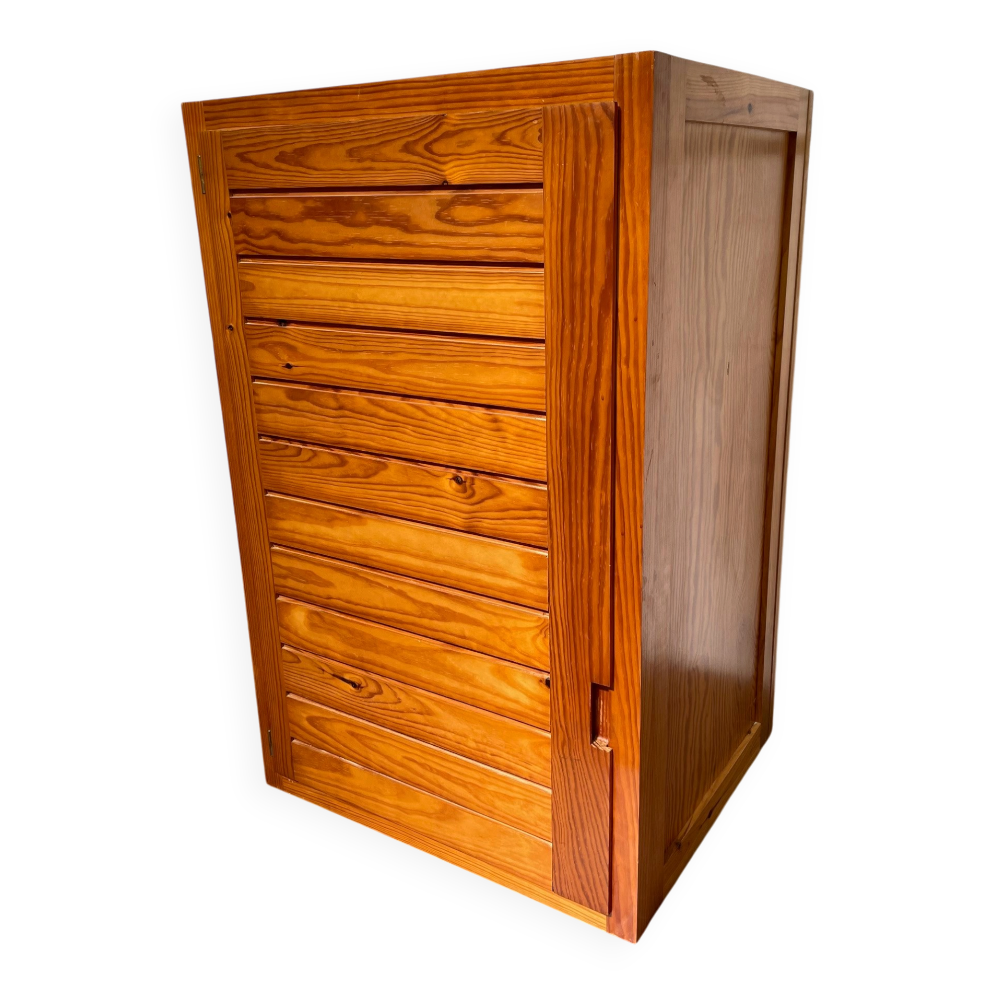Meuble de rangement en pin par Pierre Gautier Delaye vintage années 1950