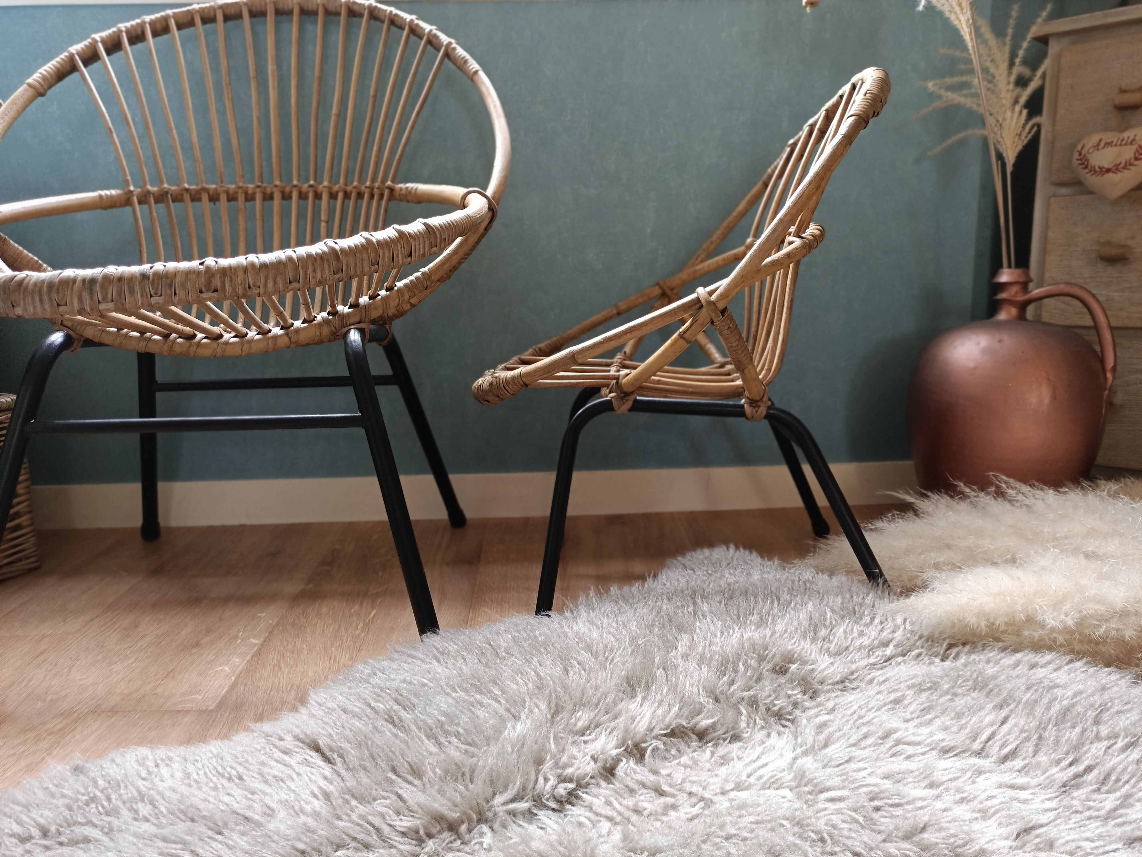 Wicker child armchair