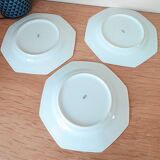 3 large plates limoges france