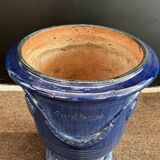 Vase d’Anduze émaillé bleu traditionnel – Modèle N°3 - 3
