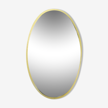 Miroir ovale vintage « doré »