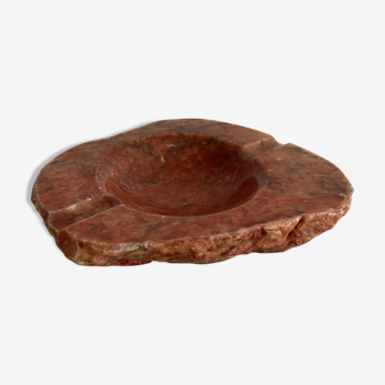 Ochre alabaster ashtray