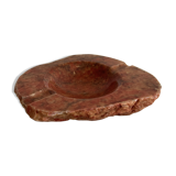 Ochre alabaster ashtray