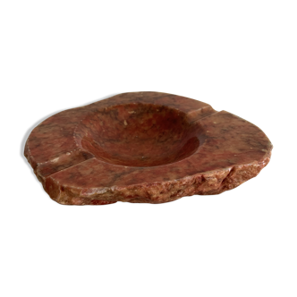 Ochre alabaster ashtray