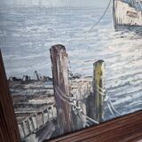Vintage signed oil painting and unique artwork by Florence Wilkins Furst