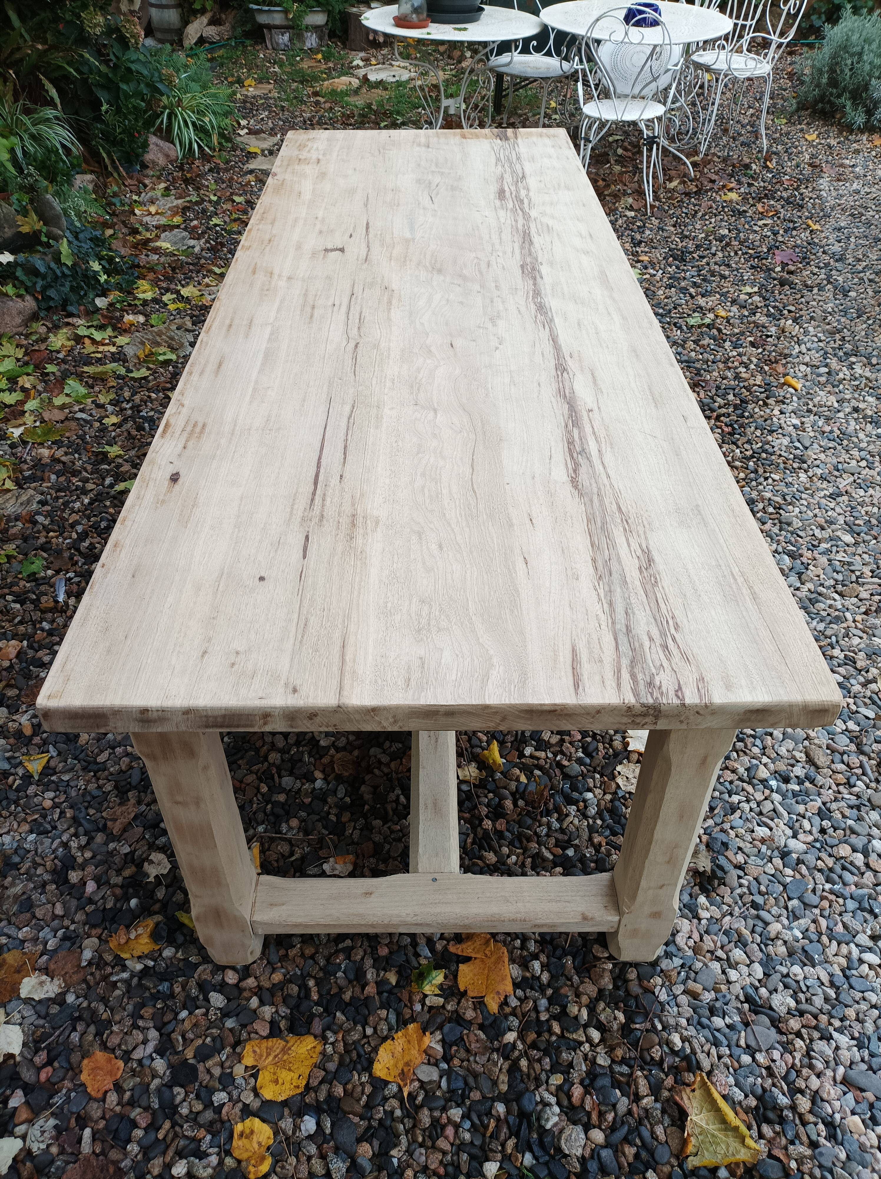 Solid farmhouse table