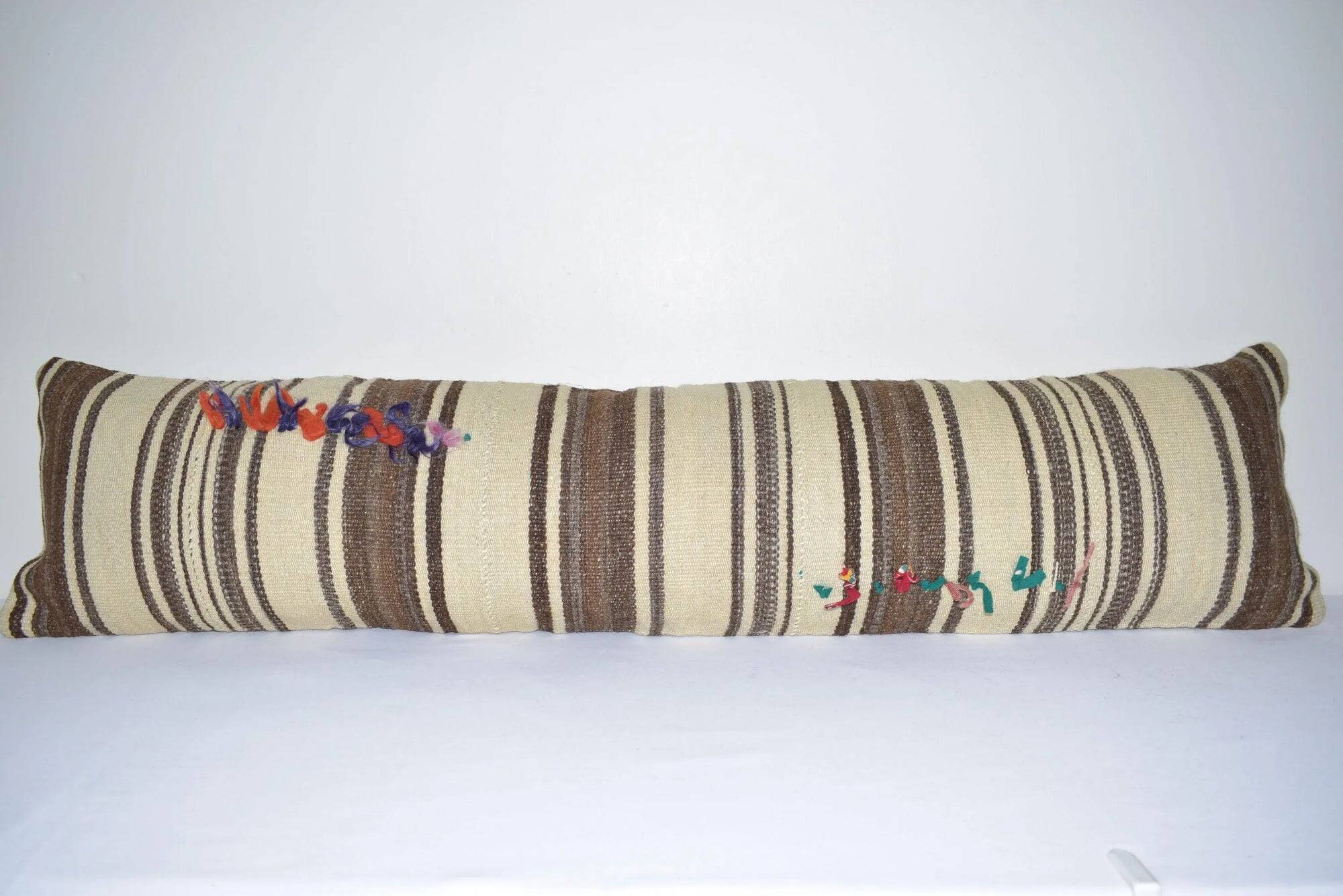 Vintage kilim cushion cover 132x30 cm
