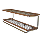Shelf, vintage Scandinavian coat rack 1960