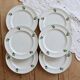 6 vintage dessert plates porcelain Table et Couleurs Raspberry model
