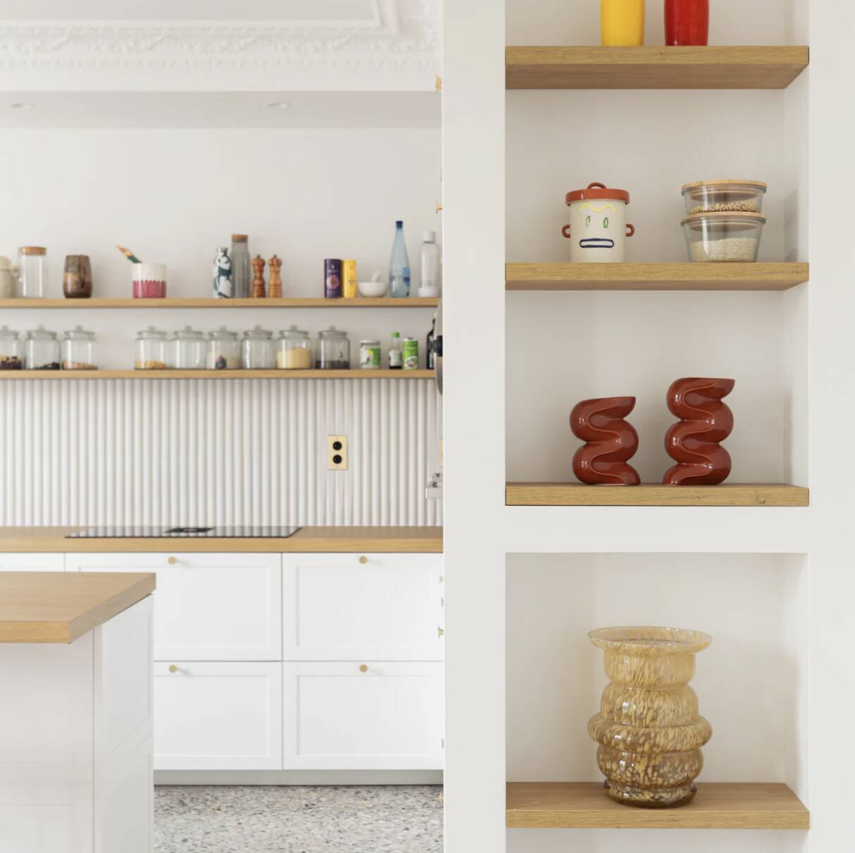 Duo of candle holders - TERRACOTTA