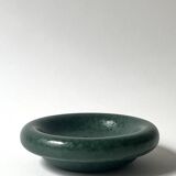 Ashtray / round ceramic catchall in emerald green.
