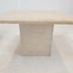 Set de 2 tables basses ou d’appoint en travertin italien, années 1980