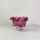 Large empty pocket or vintage pink Murano glass vase