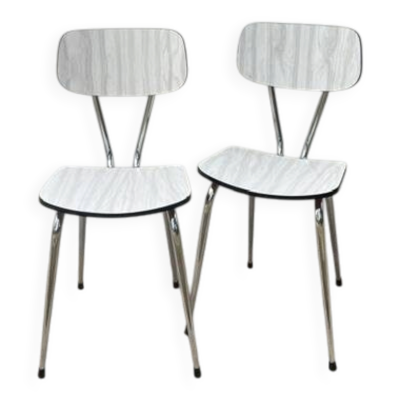 Paire CHAISES Formica VINTAGE