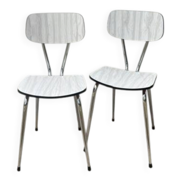 Paire CHAISES Formica VINTAGE
