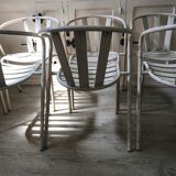 Lot of 5 vintage garden chairs