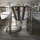 Lot of 5 vintage garden chairs