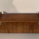 Etagere vintage scandinave en teck et metal 1960