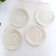 Set of 4 tea cups, porcelain Old Royal Factory of Limoges, Vintage