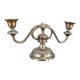 Silver-Plated Two-Armed Candleholder, 1940s