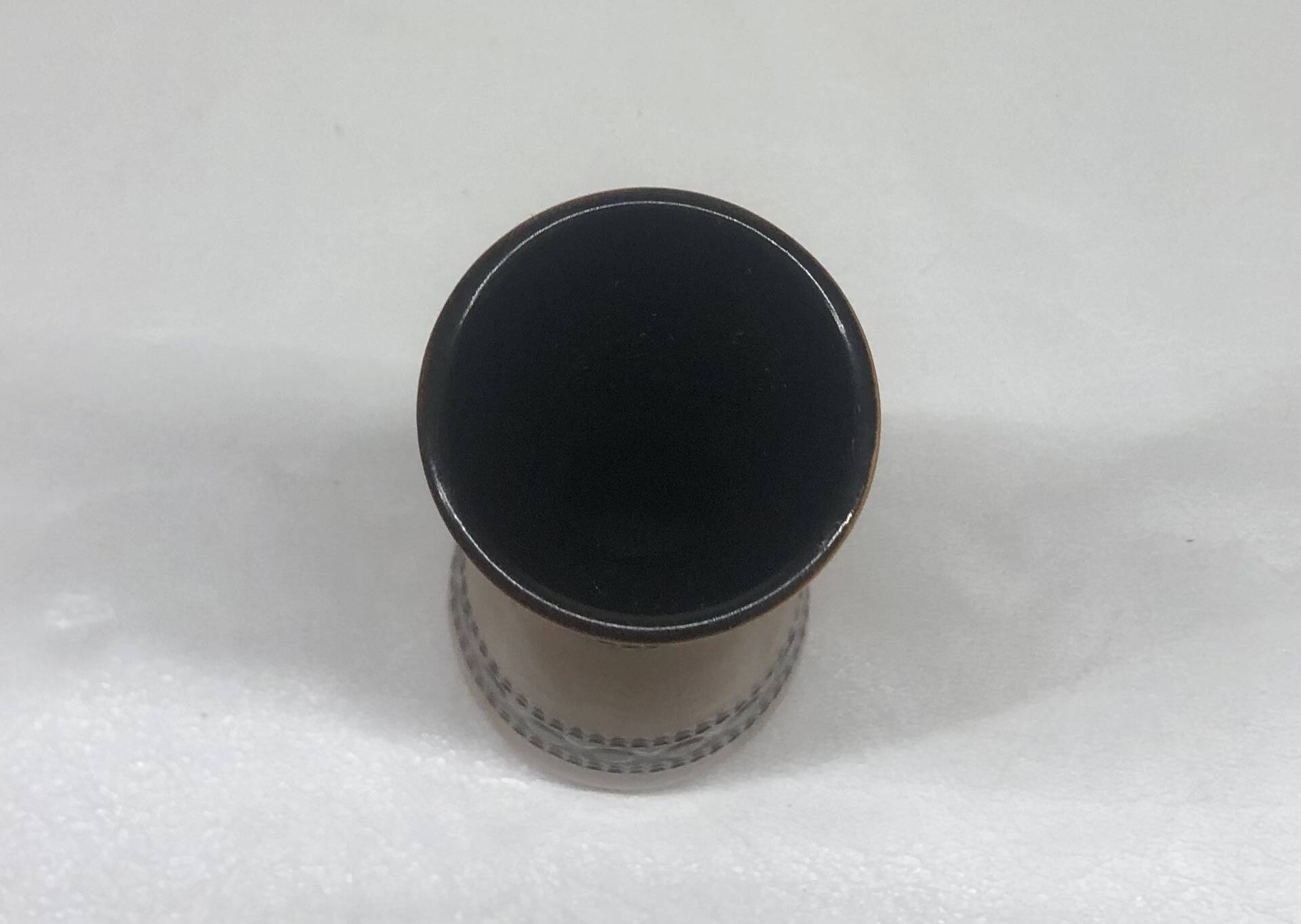 West Germany mustard diabolo vase