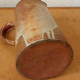 Glazed stoneware pitcher