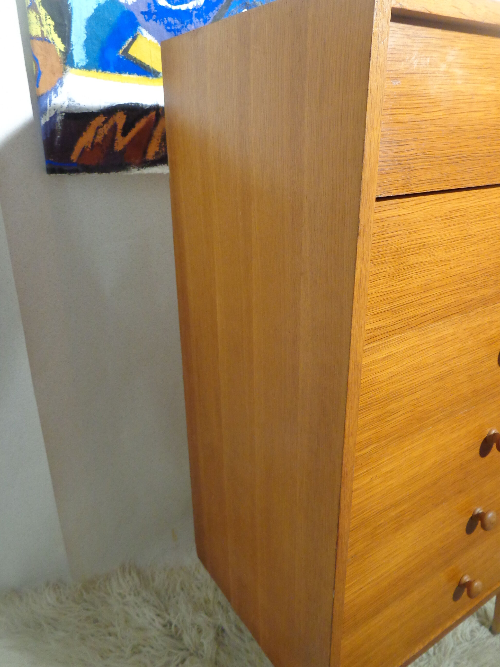 Vintage 1960s light wood clothing