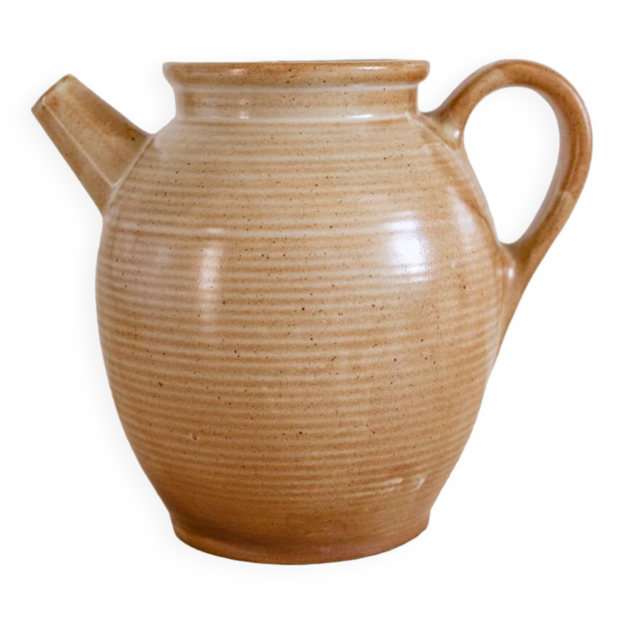 Cnp village stoneware pitcher France