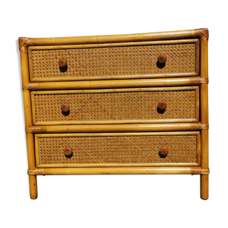 Dresser in rattan