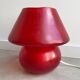 Large vintage fiberglass mushroom table lamp