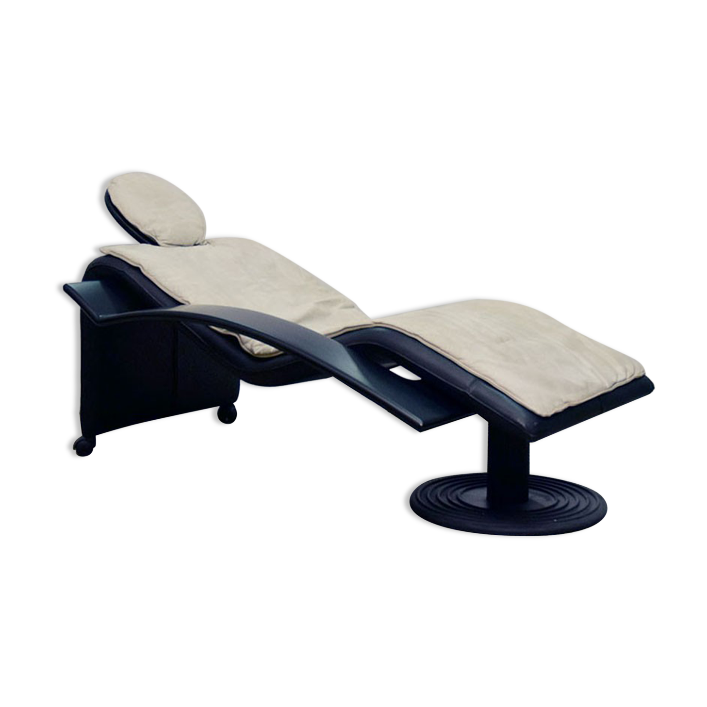 Chaise longue on wheels, Italian production, 1980s