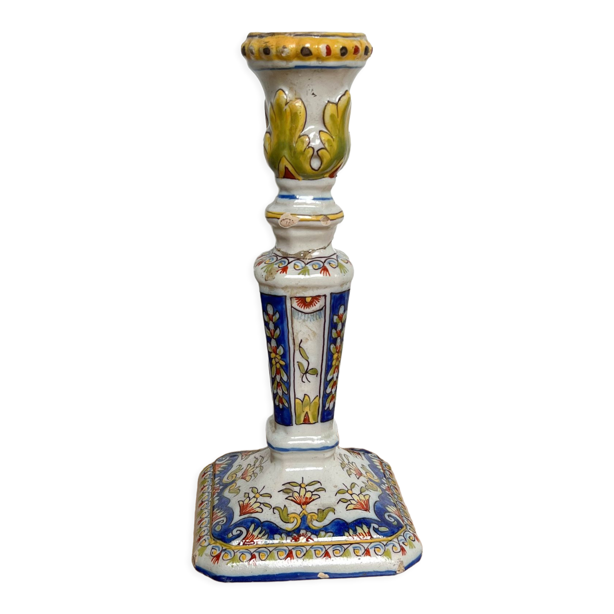 Colorful porcelain candle holder