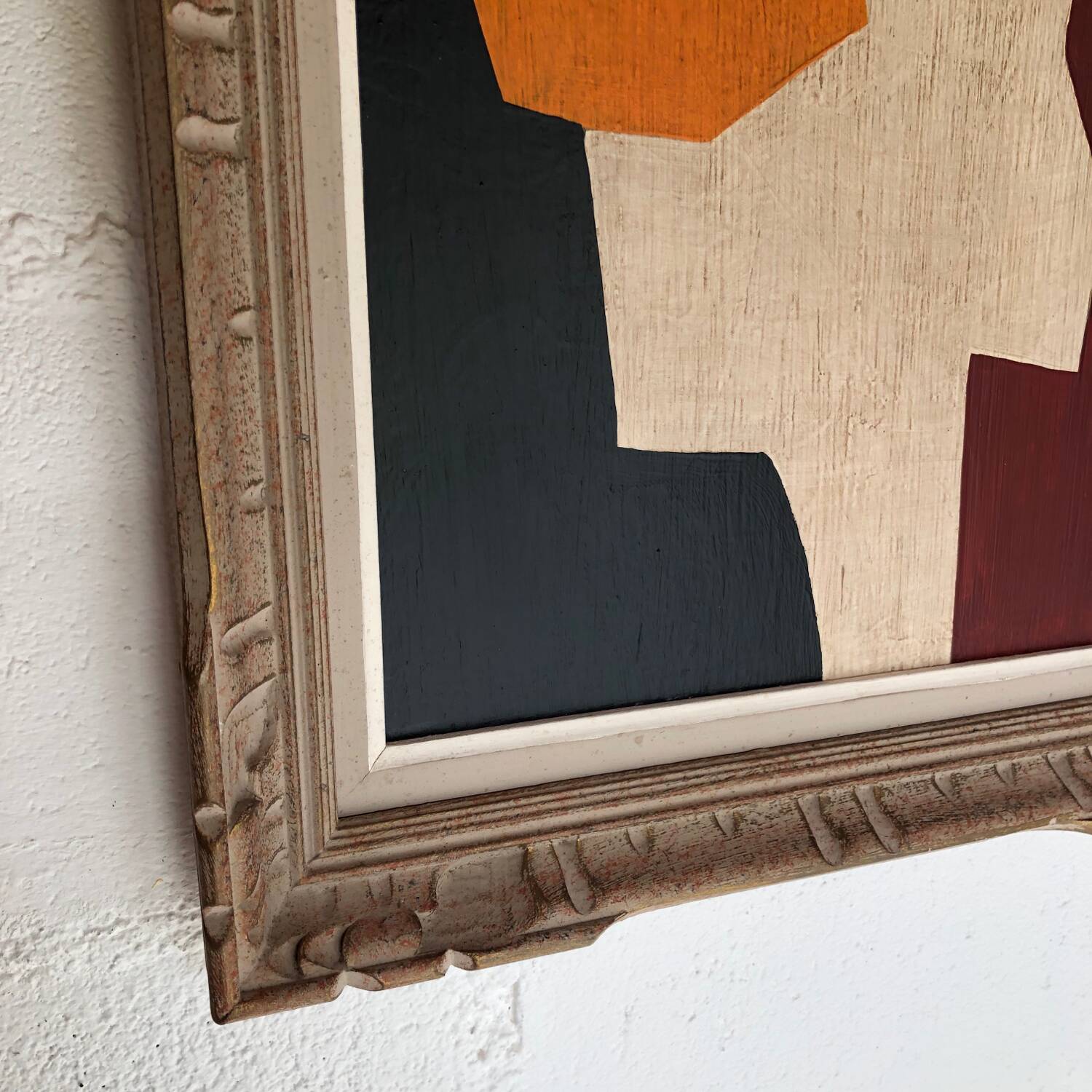 Abstract painting on panel