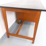 Vintage oak desk from the 1960s.