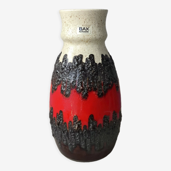 Vase Bay Keramik fat lava West Germany 7030