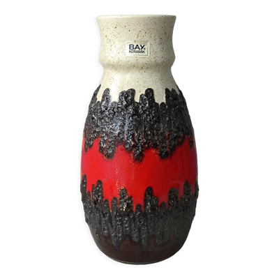 Vase Bay Keramik fat lava West Germany 7030
