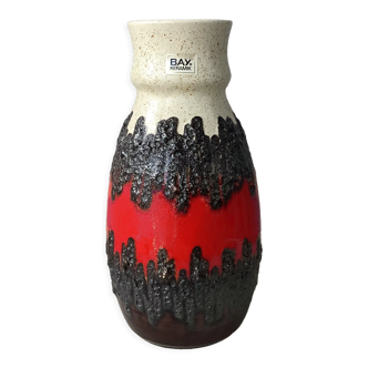 Vase Bay Keramik fat lava West Germany 7030