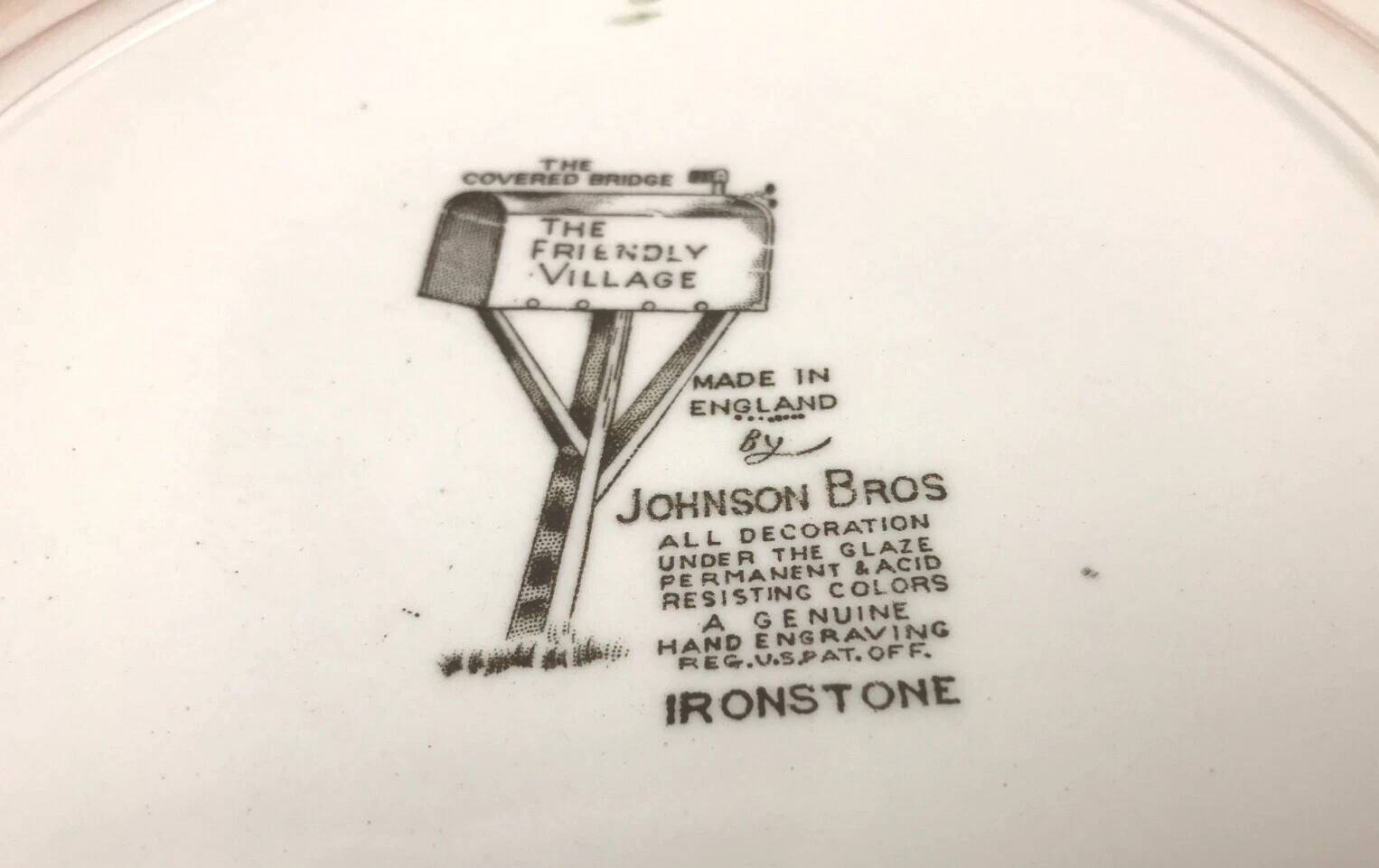 Johnson Bros (Brothers) The Friendly Village dinner plate