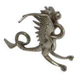 gold-plated chimera sculpture