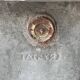 Ancient zinc bathtub