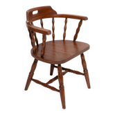 Mid-Century Dark Brown Beech Bonanza Chair, Europe, 1960s